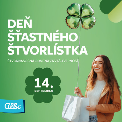 14. 9. 2026 Deň šťastného štvorlístka