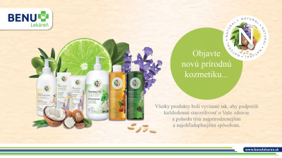 Novinka od BENU Lekárne – kozmetika NATURAL!