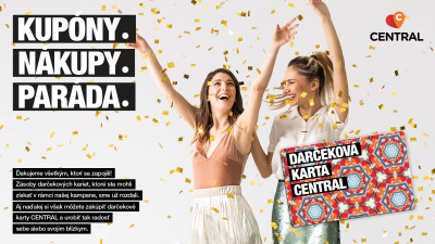 Darčekové karty Central - informácia o ukončení kampane