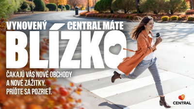 Vynovený Central máte BLÍZKO